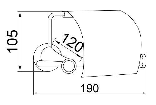 Держатель туалетной бумаги Boheme Chiaro 10501 Держатель туалетной бумаги Boheme Chiaro 10501