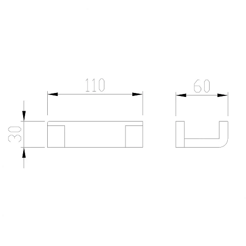 Крючок ABBER Westen AA1750B черный матовый Крючок ABBER Westen AA1750B черный матовый