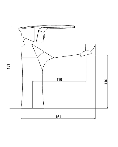 Смеситель для раковины OneLife P09-021cr хром Смеситель для раковины OneLife P09-021cr хром