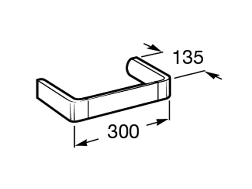 Полотенцедержатель Roca для биде Select 816314001 Полотенцедержатель Roca для биде Select 816314001