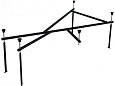 Каркас для ванны Aquanet Sofia/Jersey 170x90 L/R 00242139 Каркас для ванны Aquanet Sofia/Jersey 170x90 L/R 00242139