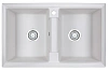 Кухонная мойка Granula 8101, АРКТИК (БЕЛЫЙ), кварц 810х500