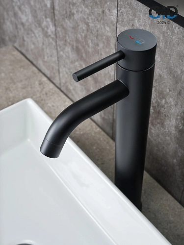 Смеситель для раковины Gid Inga SS096-BM-D SS096BMD черный матовый Смеситель для раковины Gid Inga SS096-BM-D SS096BMD черный матовый