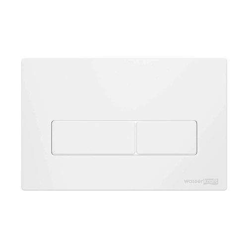 Клавиша смыва WasserKRAFT WM03 матовый белый с клавишей смыва матовый белый Клавиша смыва WasserKRAFT WM03 матовый белый с клавишей смыва матовый белый