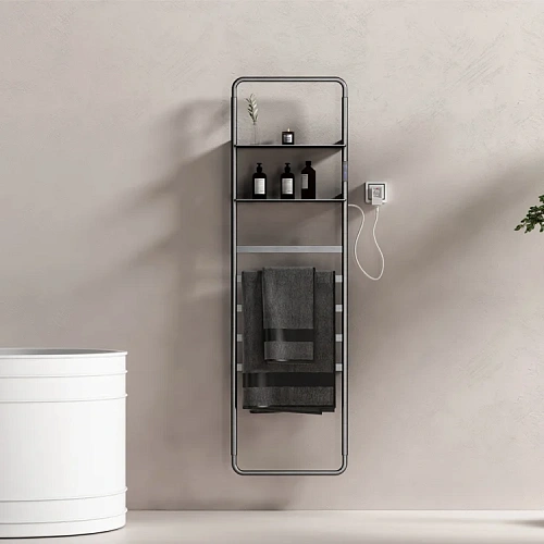 Полотенцесушитель электрический Wonzon & Woghand темный графит (WW-A205-GM) Полотенцесушитель электрический Wonzon & Woghand темный графит (WW-A205-GM)