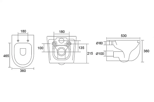 Унитаз подвесной ABBER Bequem AC1104TMB черный матовый, безободковый, смыв торнадо Унитаз подвесной ABBER Bequem AC1104TMB черный матовый, безободковый, смыв торнадо