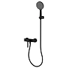 Смеситель для душа AQUAme Asti AQM6413MB с душевым набором, 3 режима, Черный матовый Смеситель для душа AQUAme Asti AQM6413MB с душевым набором, 3 режима, Черный матовый
