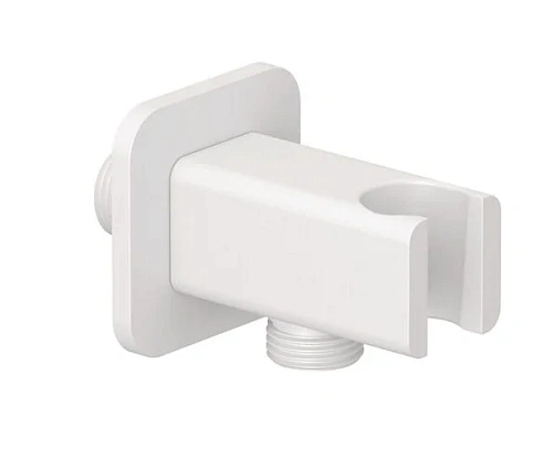 Шланговое подключение Kludi A QA 6556853-00 с держателем для душа белый матовый Шланговое подключение Kludi A QA 6556853-00 с держателем для душа белый матовый