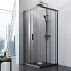 Душевой уголок AM.PM Gem S W93G-403-090BT S Slide 90x90 стекло прозрачное, профиль черный матовый Душевой уголок AM.PM Gem S W93G-403-090BT S Slide 90x90 стекло прозрачное, профиль черный матовый