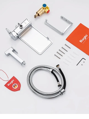 Гигиенический душ Raglo R51.55 встраиваемый, хром Гигиенический душ Raglo R51.55 встраиваемый, хром