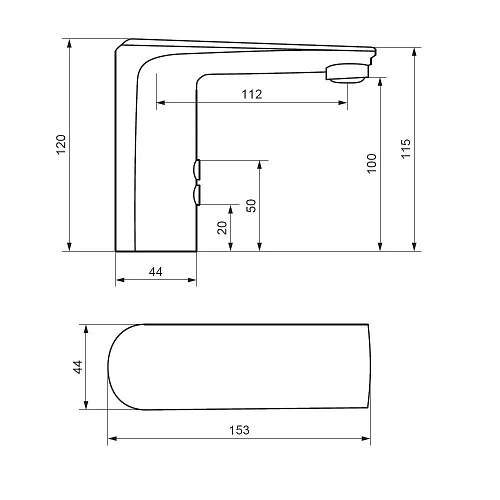 Смеситель для раковины Damixa Jupiter 770290300 сенсорный, черный Смеситель для раковины Damixa Jupiter 770290300 сенсорный, черный