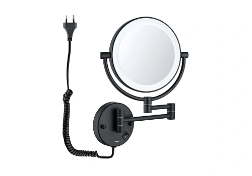 Зеркало косметическое Aquatek AQ4915MB черный матовый Зеркало косметическое Aquatek AQ4915MB черный матовый