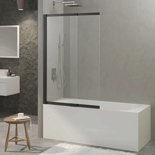 Шторка на ванну BERGES RIVER S Slider Black 980 065015 Шторка на ванну BERGES RIVER S Slider Black 980 065015