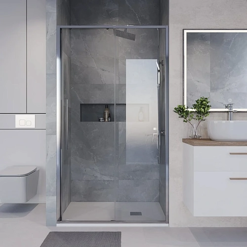 Душевая дверь Niagara Nova NG-64-11A (110x195) хром, стекло прозрачное Душевая дверь Niagara Nova NG-64-11A (110x195) хром, стекло прозрачное