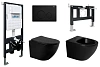Комплект унитаза ABBER AC1100MB черный матовый с инсталляцией AC0105 и кнопкой AC0121MB, биде AC1150MB с инсталляцией AC0101P AC1100MB-AC0105-AC0121MB-AC1150MB-AC0101P Комплект унитаза ABBER AC1100MB черный матовый с инсталляцией AC0105 и кнопкой AC0121MB, биде AC1150MB с инсталляцией AC0101P AC1100MB-AC0105-AC0121MB-AC1150MB-AC0101P