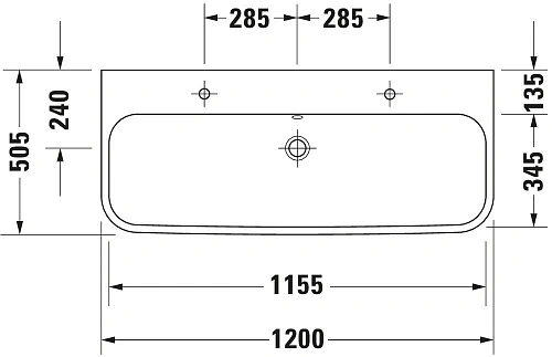 Раковина Duravit Happy D.2 2318120027 Раковина Duravit Happy D.2 2318120027