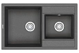 Кухонная мойка Granula 8201, ГРАФИТ (ЧЁРНО-СЕРЫЙ), кварц 820x500 Кухонная мойка Granula 8201, ГРАФИТ (ЧЁРНО-СЕРЫЙ), кварц 820x500