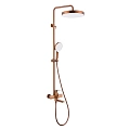 Душевая система Raglo R07.24.33 излив поворотный 20 см, матовая медь Душевая система Raglo R07.24.33 излив поворотный 20 см, матовая медь