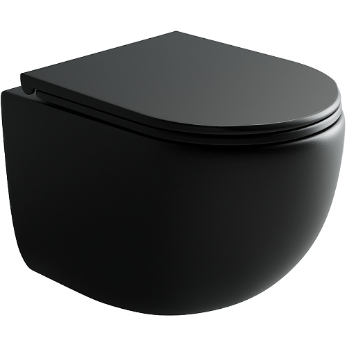 Унитаз подвесной Ceramica Nova UP CN4007MB черный матовый Унитаз подвесной Ceramica Nova UP CN4007MB черный матовый