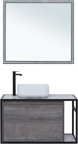 Тумба под раковину Aquanet Nova Lite Loft 90 L дуб рошелье 00261656 Тумба под раковину Aquanet Nova Lite Loft 90 L дуб рошелье 00261656