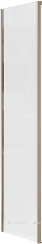 Боковая стенка Aquanet Pleasure Evo 90 AE65-F90-GBT профиль золото-никель браш, прозрачное стекло Боковая стенка Aquanet Pleasure Evo 90 AE65-F90-GBT профиль золото-никель браш, прозрачное стекло