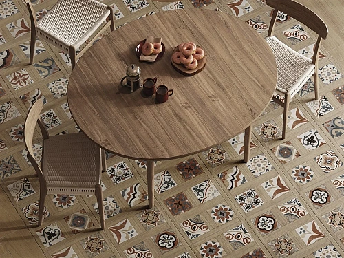 Керамогранит Cersanit Florence узоры многоцветный рельеф 42x42 FL4R452 Керамогранит Cersanit Florence узоры многоцветный рельеф 42x42 FL4R452