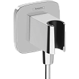 Шланговое подключение Hansgrohe FixFit Porter Q с держателем для душа 26887000, хром Шланговое подключение Hansgrohe FixFit Porter Q с держателем для душа 26887000, хром