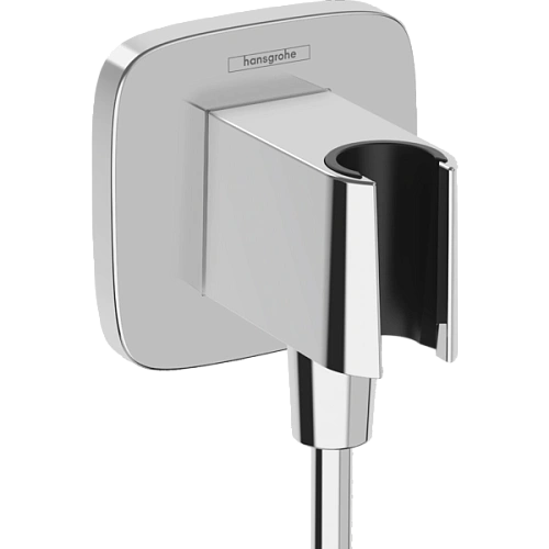 Шланговое подключение Hansgrohe FixFit Porter Q с держателем для душа 26887000, хром Шланговое подключение Hansgrohe FixFit Porter Q с держателем для душа 26887000, хром