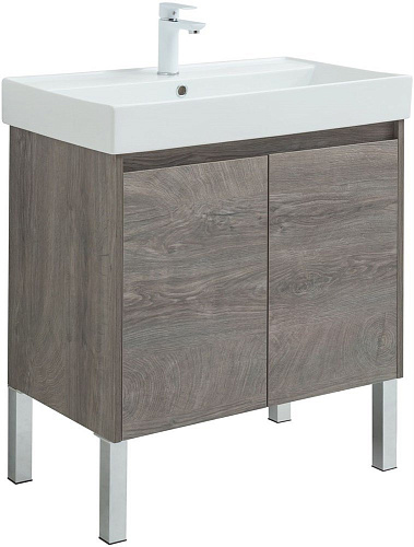 Тумба под раковину Aquanet Nova Lite 75 дуб рошелье (2 дверцы) 00298851 Тумба под раковину Aquanet Nova Lite 75 дуб рошелье (2 дверцы) 00298851