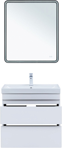 Тумба под раковину Aquanet Слим 70 00346048 белый сатин Тумба под раковину Aquanet Слим 70 00346048 белый сатин