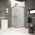 Душевой уголок Vegas-glass ZA Protec 70 11 02 700x700 мм, профиль оружейная сталь, стекло шиншилла Душевой уголок Vegas-glass ZA Protec 70 11 02 700x700 мм, профиль оружейная сталь, стекло шиншилла