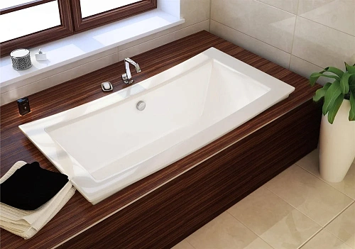 Ванна из искусственного камня Astra-Form Нагано, белая 183998 Ванна из искусственного камня Astra-Form Нагано, белая 183998