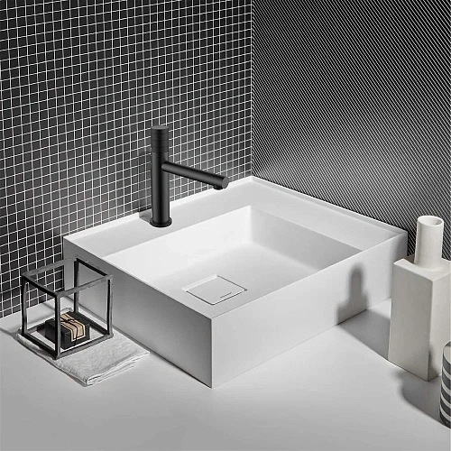 Смеситель для раковины Vincea Groove VBF-4G1MB, черный Смеситель для раковины Vincea Groove VBF-4G1MB, черный