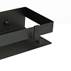 Полка Lemark SHELF LINE 400 мм с крючками, черный 9772053 Полка Lemark SHELF LINE 400 мм с крючками, черный 9772053