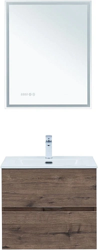 Тумба под раковину Aquanet Алвита New 60 2 ящика, дуб веллингтон табак 00334184 подвесная Тумба под раковину Aquanet Алвита New 60 2 ящика, дуб веллингтон табак 00334184 подвесная