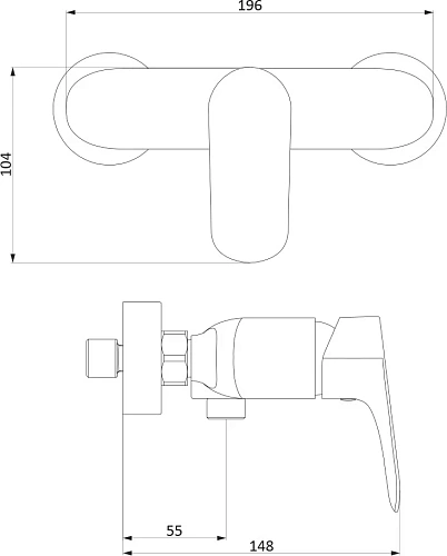 Смеситель для душа STWORKI Мосс by Damixa Мосс HFMOS20000 573396 Смеситель для душа STWORKI Мосс by Damixa Мосс HFMOS20000 573396
