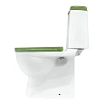 Унитаз напольный Sanita Luxe Best Color Green BSTSLCC09130522 компакт с сиденьем Soft Close Унитаз напольный Sanita Luxe Best Color Green BSTSLCC09130522 компакт с сиденьем Soft Close