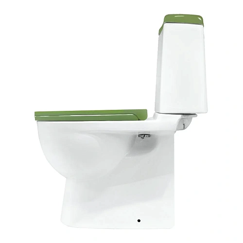 Унитаз напольный Sanita Luxe Best Color Green BSTSLCC09130522 компакт с сиденьем Soft Close Унитаз напольный Sanita Luxe Best Color Green BSTSLCC09130522 компакт с сиденьем Soft Close
