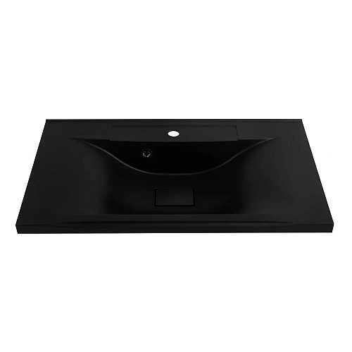 Раковина BelBagno BB800/450-LV-ART-PR-NERO из искусственного камня Раковина BelBagno BB800/450-LV-ART-PR-NERO из искусственного камня