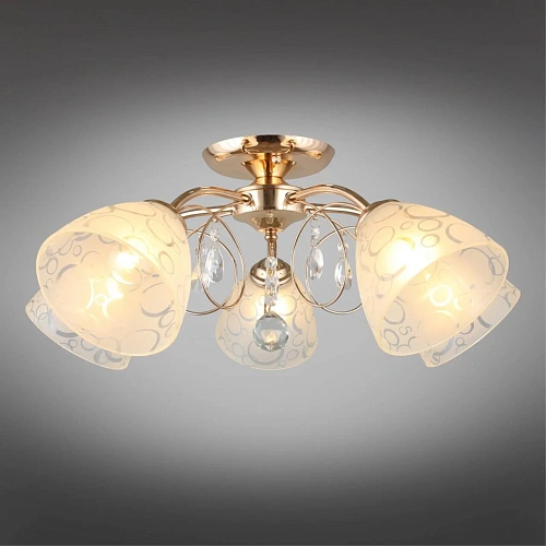 Люстра потолочная Omnilux Castellaro OML-29007-05 Люстра потолочная Omnilux Castellaro OML-29007-05