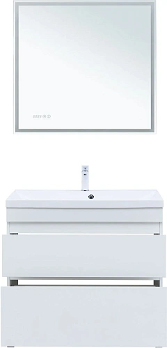 Тумба под раковину Aquanet Нота New 90 00344147 белый глянец Тумба под раковину Aquanet Нота New 90 00344147 белый глянец