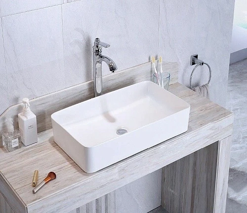 Раковина CeramaLux 9396 накладная, белый Раковина CeramaLux 9396 накладная, белый