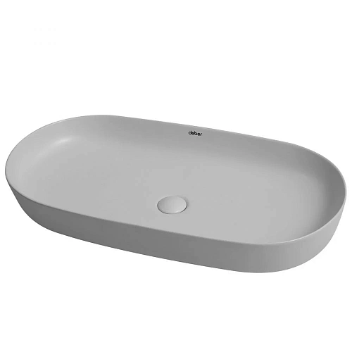 Раковина ABBER Bequem AC2110MLG накладная, светло-серая матовая Раковина ABBER Bequem AC2110MLG накладная, светло-серая матовая