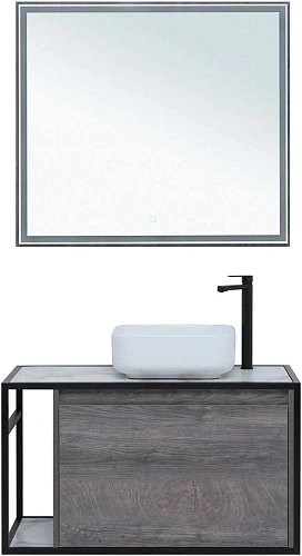 Тумба под раковину Aquanet Nova Lite Loft 90 R дуб рошелье 00261655 Тумба под раковину Aquanet Nova Lite Loft 90 R дуб рошелье 00261655