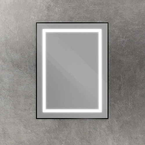 Зеркало BelBagno SPC-KRAFT-600-800-SENS-NERO 600x800x32 мм с подсветкой и сенсорным выключателем Зеркало BelBagno SPC-KRAFT-600-800-SENS-NERO 600x800x32 мм с подсветкой и сенсорным выключателем