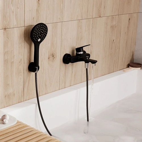 Смеситель для ванны WasserKRAFT Elbe 7401 черный Смеситель для ванны WasserKRAFT Elbe 7401 черный