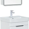 Тумба под раковину Aquanet Ирис new 50 белый глянец (2 ящика) 00310151 Тумба под раковину Aquanet Ирис new 50 белый глянец (2 ящика) 00310151
