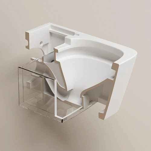 Комплект унитаза ABBER Rechteck AC1215S электронный с функцией биде, с инсталляцией AC0101P2 Комплект унитаза ABBER Rechteck AC1215S электронный с функцией биде, с инсталляцией AC0101P2