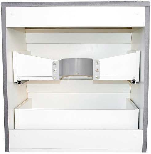 Тумба под раковину Style Line Атлантика 70, Люкс бетон темный, (2 ящ.), со столешницей МДФ, PLUS СС-00002282 Тумба под раковину Style Line Атлантика 70, Люкс бетон темный, (2 ящ.), со столешницей МДФ, PLUS СС-00002282