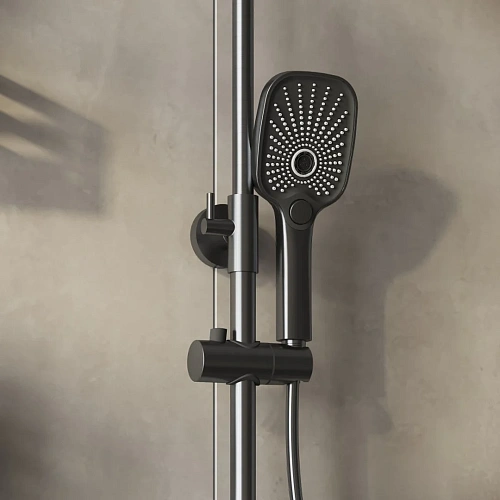 Душевая система GROSSMAN Advans 500.K35.09.420 графит сатиновый Душевая система GROSSMAN Advans 500.K35.09.420 графит сатиновый